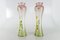 Art Nouveau French Colored Glass Vases, 1920s, Set of 2 13