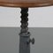 French Cast Iron and Wood Industrial Stool from Singer, 1930s 3