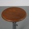 French Cast Iron and Wood Industrial Stool from Singer, 1930s 4