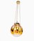 German Brass and Murano Glass Ceiling Lamp from Kaiser Idell / Kaiser Leuchten, 1960s, Image 1