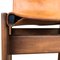 Chaises Monk en Cuir Cognac et Noyer par Tobia & Afra Scarpa pour Molteni, Italie, 1973, Set de 4 12