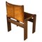 Chaises Monk en Cuir Cognac et Noyer par Tobia & Afra Scarpa pour Molteni, Italie, 1973, Set de 4 10