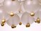 German Frosted Bubble Glass and Brass Chandelier from Kinkeldey, 1950s, Image 5