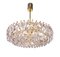 Large Austrian Brass & Crystal Chandelier by Lobmeyr for Bakalowits & Söhne, 1960s, Image 1
