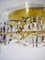 German Crystal and Gold Plating Ceiling Lamp from Kinkeldey, 1960s 6