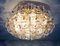 German Crystal and Gold Plating Ceiling Lamp from Kinkeldey, 1960s 2