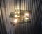 Lámpara de araña de cristal ahumado y latón de Fontana Arte, años 60, Imagen 4