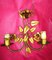 Mid-Century Gold Leaf and Wrought Iron Floral Sconce, 1950s, Image 2