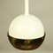 Vintage German Brass and White Metal Pendant Lamp, 1970s 4