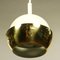 Vintage German Brass and White Metal Pendant Lamp, 1970s, Image 3