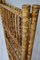 Mid-Century Eck-Etagere aus Bambus 11
