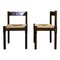 Italian Beech and Straw Carimate Dining Chairs by Vico Magistretti for Cassina, 1963, Set of 4, Image 8