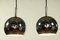 German Chrome Ceiling Lamps, 1970s, Set of 2 2