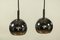German Chrome Ceiling Lamps, 1970s, Set of 2 4
