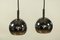 German Chrome Ceiling Lamps, 1970s, Set of 2, Image 4