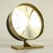 Vintage Brass and Steel Clock from Diehl, 1970s 3