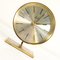 Vintage Brass and Steel Clock from Diehl, 1970s, Image 5