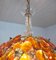 Mid-Century French Amber Glass Flower Chandelier from Maison Baguès, 1960s, Image 12