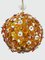 Mid-Century French Amber Glass Flower Chandelier from Maison Baguès, 1960s, Image 10