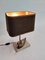 Vintage French Brass and Travertine Duck Table Lamp, 1970s 2