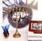 Brutalistischer Mid-Century Menorah Kerzenhalter aus Messing, 1960er 1