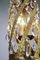 Antike französische Hängelampe aus Kristallglas und goldenem Metall im Rokoko-Stil 9