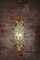 Lampada a sospensione in stile rococò in cristallo e metallo dorato, Francia, Immagine 4