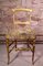 Italienischer Chiavari Beistellstuhl mit vergoldetem Holzgestell, 19. Jh. 4