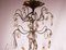 Vintage French Brass & Glass Prism Chandelier, 1920s, Image 3