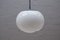 Grande Lampe à Suspension Wave en Verre Opalin par Koch & Lowy pour Peill & Putzler, 1960s 8