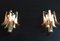 Vintage Italian Glass Sconces, 1979, Set of 2 4