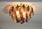 Vintage Italian Glass Crystal Prism Ceiling Lamp, 1982, Immagine 7