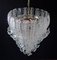 Lámpara de araña italiana vintage de cristal de Murano, 1984, Imagen 3