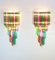 Vintage Italian Glass Sconces, 1982, Set of 2 9