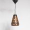 German Copper and Glass Ceiling Lamp from Peill + Putzler, 1960s 1
