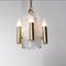 Small Italian Brass and Glass Ceiling Lamp by J.T. Kalmar for Mazzega, 1960s 7