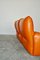 Italian Leather Living Room Set by Martino Perego for Seven Salotti, 1970s, Set of 3 7