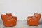 Italian Leather Living Room Set by Martino Perego for Seven Salotti, 1970s, Set of 3 1