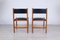 Italian Modern Leather and Wood Dining Chairs from ISA , 1960s, Set of 2 6