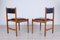 Italian Modern Leather and Wood Dining Chairs from ISA , 1960s, Set of 2, Image 7