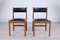 Italian Modern Leather and Wood Dining Chairs from ISA , 1960s, Set of 2 2