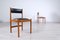 Italian Modern Leather and Wood Dining Chairs from ISA , 1960s, Set of 2 3