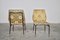 Italian Iron & Silk Side Chairs, 1950s, Set of 2 4