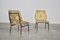 Italian Iron & Silk Side Chairs, 1950s, Set of 2 3