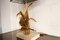 French Brass and Travertine Goose Table Lamp from Maison Jansen, 1970s 4
