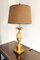 French Brass and Marble Table Lamp from Maison Charles, 1960s 3