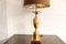 French Brass and Marble Table Lamp from Maison Charles, 1960s 2
