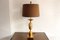 French Brass and Marble Table Lamp from Maison Charles, 1960s 1