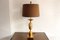 Lampada da tavolo in ottone e marmo di Maison Charles, Francia, anni '60, Immagine 1