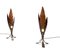 Italian Modern Copper and Wrought Iron Table Lamps by Franco Zavarise for Zava Luce Italy, 1997, Set of 2 1